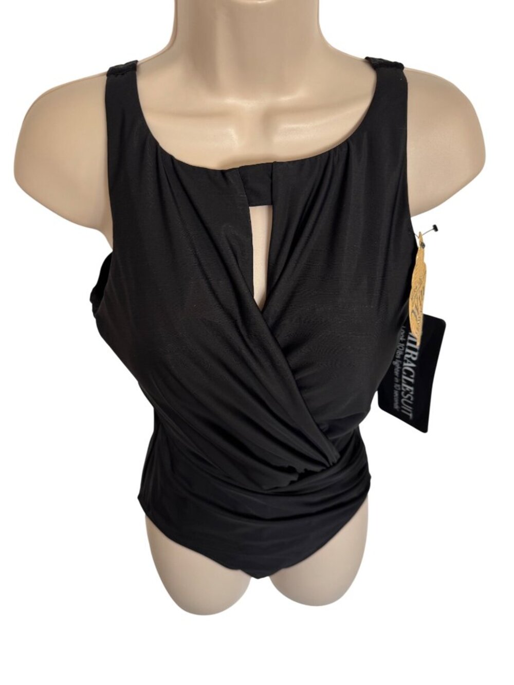 Miraclesuit Arden Size 10DD Black High Neck One Piece Swim NWT $178 - Picture 16 of 16